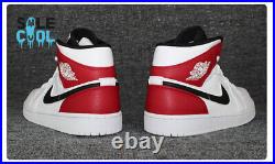Nike Air Jordan 1 Retro Mid Chicago Bulls Gym Red White black 554724-116