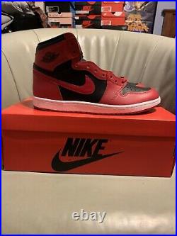 Nike Air Jordan 1 Retro OG High Cut Varsity Red Reverse Bred Banned Chicago Bull