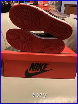 Nike Air Jordan 1 Retro OG High Cut Varsity Red Reverse Bred Banned Chicago Bull