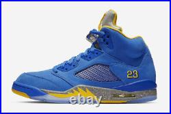 Nike Air Jordan 5 Laney Blue Yellow White CD2720-400 Mens New