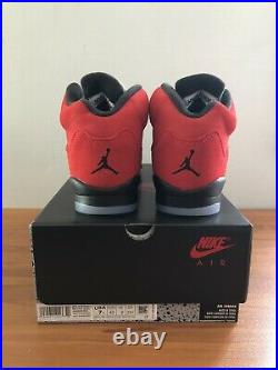 Nike Air Jordan 5 Retro Raging Bull GS SIZE 7Y 440888-600 BRAND NEW DS
