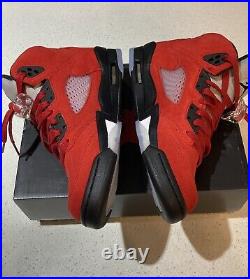 Nike Air Jordan 5 Retro Raging Bull Red 2021 Black 7Y Grade School GS NEW