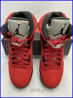 Nike Air Jordan 5 Retro Raging Bull Red Black 440888-600 GS Sizes 5.5Y 6.5Y