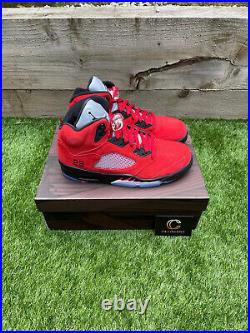 Nike Air Jordan 5 Retro Raging Bull Red UK 8.5