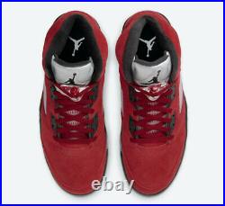 Nike Air Jordan 5 Retro Raging Bull Varsity Red Black 440888-600 GS Sz 4Y-7Y