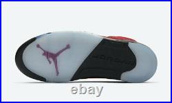 Nike Air Jordan 5 Retro Raging Bull Varsity Red Black 440888-600 GS Sz 4Y-7Y