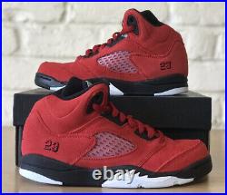 Nike Air Jordan 5 Retro Red Toro Raging Bull 2021 440889-600 PS Size 2Y NEW