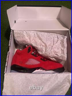 Nike Air Jordan 5 Retro Size 7Y GS/Womens 8.5 Raging Bull Red 440888-600 NWB