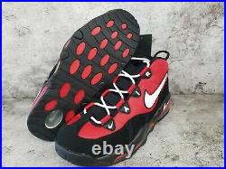 Nike Air Max Uptempo'95 CHICAGO BULLS BLACK RED CK0892-600 Men's Size 10.5