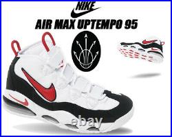 Nike Air Max Uptempo 95 OG Pippen White Black Red More 1 I Chicago Bulls SZ 10