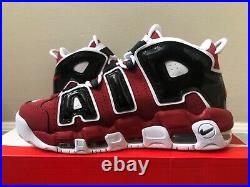 Nike Air More Uptempo'96 Bulls Asia Hoops Red Black 921948-600 100% Authentic