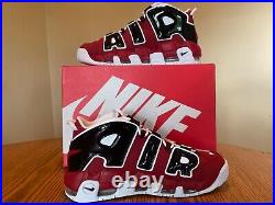 Nike Air More Uptempo'96 Chicago Bulls 2021 Varsity Red Black 921948-600 21 NIB