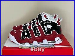 Nike Air More Uptempo'96 Hoops Pack 2021 Bulls Red White Black Mens 921948 600