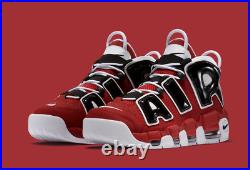 Nike Air More Uptempo'96 Shoes Hoops Pack Bulls Red Black 921948-600 Men's
