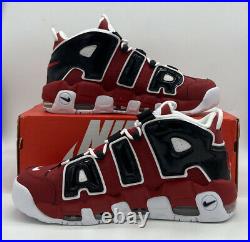 Nike Air More Uptempo'96 Shoes Hoops Pack Bulls Red Black 921948-600 Mens Sz