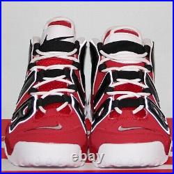 Nike Air More Uptempo GS Basketball Shoes 7Y Womens 8.5 415082-600 Bulls Hoops