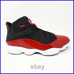 Nike Jordan 6 Rings Fitness Red Black White 322992-060 Basketball Shoe Mens Size