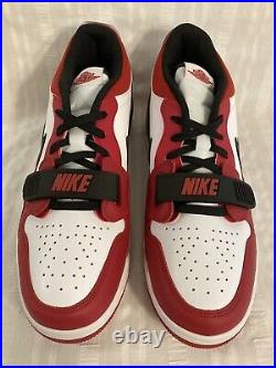 Nike Jordan Legacy 312 Chicago Bulls Shoes CD7069 White Black Elephant Red Sz 14