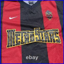 Nike Metro Stars New York Red Bull MLS Home Shirt Size Medium