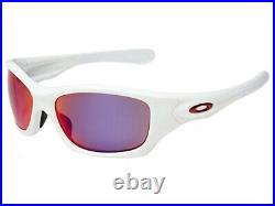 Oakley Pit Bull Polarized Sunglasses OO9161-07 Matte White/OO Red Iridium Asian