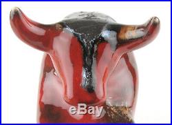 Otto Keramik West German Fat Lava Pottery Small Red Bull