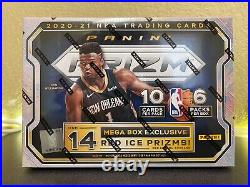Panini Prizm 2020-21 NBA Trading Cards Mega Box 60 Cards, Exclusive Red Ice