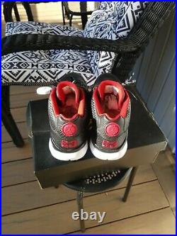 Promo Sample Rare Nike Air Jordan IX Retro Golf Size 10 Black Red 833798 002