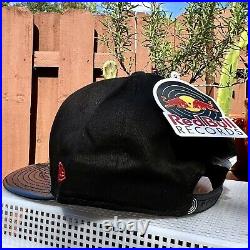 RARE NWT Red Bull Records 9 Forty Logo New Era Baseball Hat Cap Black Vinyl Brim