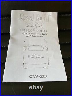 RED BULL 2 CAN THERMOELECTRIC COOLER Mini Fridge Monster Rockstar Mancave RARE