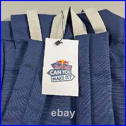 RED BULL Rare Can You Make It Adventure Backpack Blue Gray M-132643 (New)