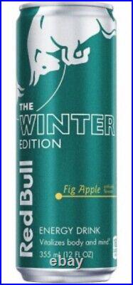 RED BULL WINTER FIG APPLE 2023 NEW 12oz CASE 24 SEALED CANS IN? & READY 2