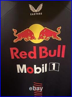 Rare WOW Red Bull Racing F1 LARGE Men's 2023 Team Hoodie Navy Mobil 1 Honda New