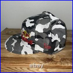 RedBull Camo Camouflage New Era 7 3/8 Hat Cap Embroidered Logo Athlete Exclusive