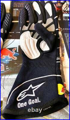 RedBull Racing Formula 1, F1 driver gloves ALPINESTARS TECH-ZX Vettel, Webber 2013