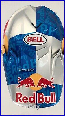Red Bull ATHLETE HELMET Bell Moto 9 Flex RARE! SIZE LARGE hat cap supercross