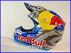 Red Bull ATHLETE HELMET FLY F2 CARBON RARE! SIZE XL hat cap supercross