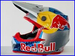 Red Bull Athlete Helmetbell Moto 9 Flex Size L Motocross Supercross Rare