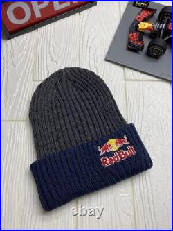 Red Bull Athlete Only Beanie knit hat Charcoal Navy with free 1 strap