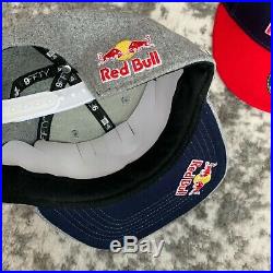 Red Bull Athlete Only Hat Bundle 4 Hats! Snapback Cap Rare