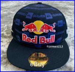 Red Bull Athlete Only Hat Size 7 3/8 Cap Rare Blue Quiksilver