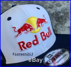 Red Bull Athlete Only Trucker Hat 2020 White/blue Snapback Cap Rare
