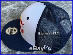Red Bull Athlete Only Trucker Hat 2020 White/blue Snapback Cap Rare