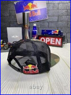 Red Bull Cap Athlete Only Camouflage Hat With Strap Free Size Men's New