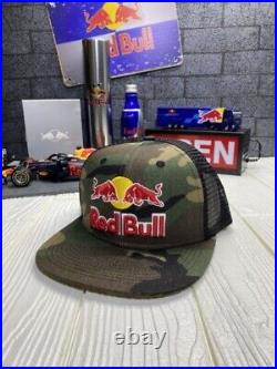 Red Bull Cap Athlete Only Camouflage Hat With Strap Free Size Men's New