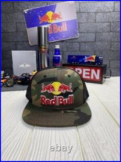 Red Bull Cap Athlete Only Camouflage Hat With Strap Free Size Men's New