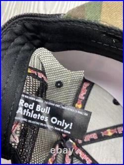 Red Bull Cap Athlete Only Camouflage Hat With Strap Free Size Men's New