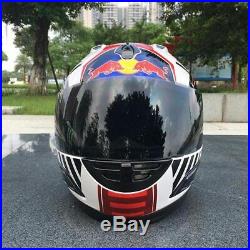 Red Bull ECE DOT Motorcycle Helmet full Motor With Black Visor color Safety gear