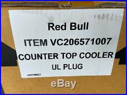 Red Bull Energy Drink Cooler Mini Fridge Table Top Small Refrigerator NEW