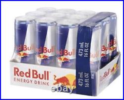 Red Bull Energy Drink Original 16 FL Oz (12 Pack) X 3 Packs = 36 Cans Total