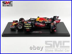 Red Bull F1 RB16B Max Verstappen Abu Dhabi 2021 WDC 112 MINICHAMPS with Figure